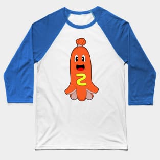 Octopus Hotdog Mustard Baseball T-Shirt